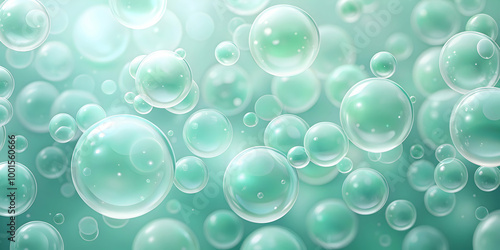 Wallpaper Mural Aqua Bubbles Abstract Background  Torontodigital.ca