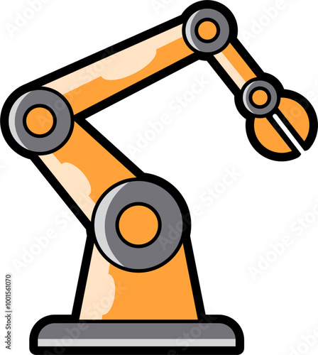 Robotics icon color illustration vector