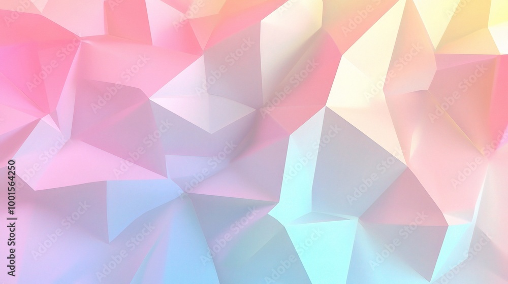 Soft Abstract Geometric Background in Pastel Colors