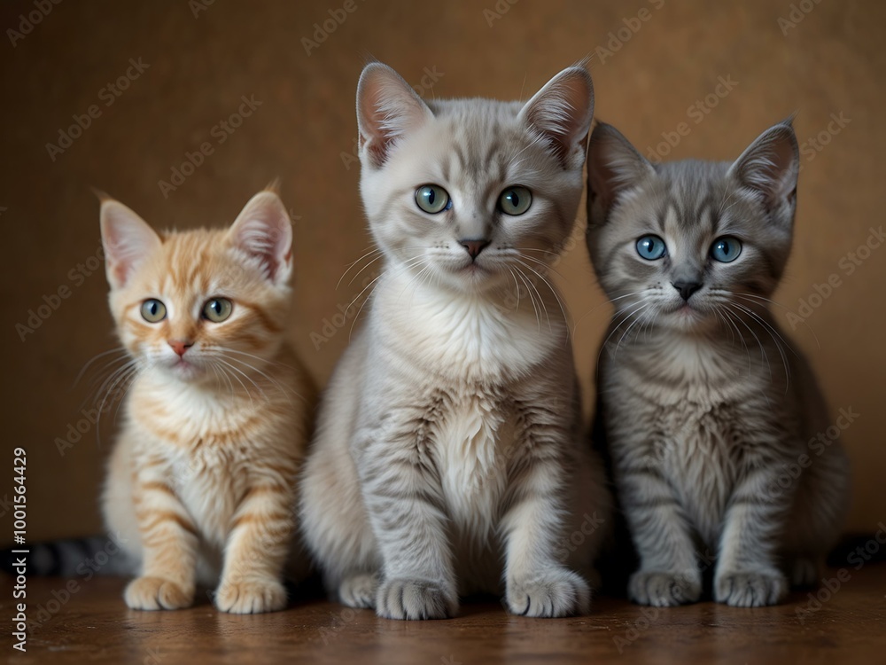 Cute Burmese Munchkin and British kittens. Cute Burmese Munchkin and British kittens.