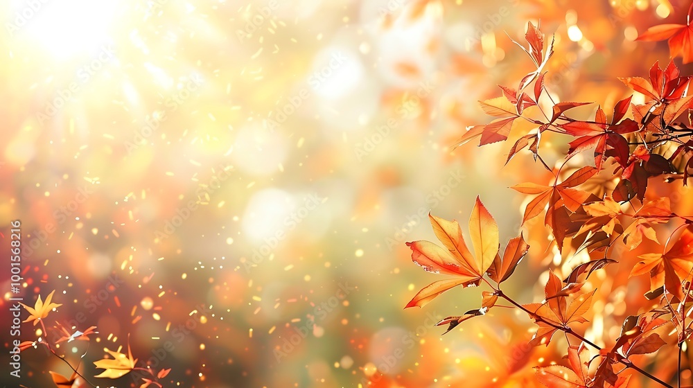 Autumn background with colorful leaves and bokeh, close up Autumn background with colorful leaves and bokeh, close up