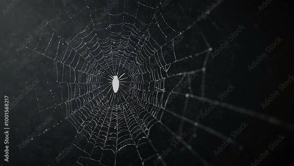 Dark gray spider web illustration Dark gray spider web illustration