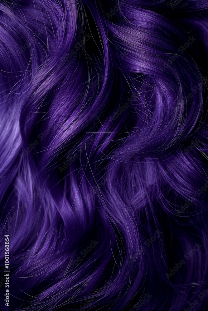 Closeup of a woman's hair color and texture