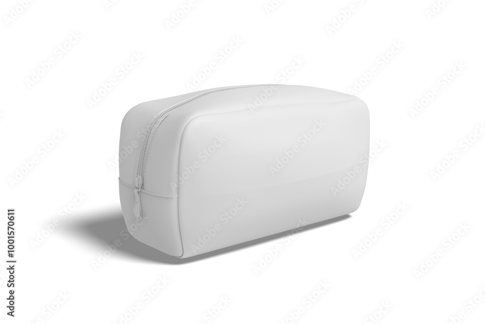 Half View of Travel Pouch, 3D Illustration Half View of Travel Pouch, 3D Illustration