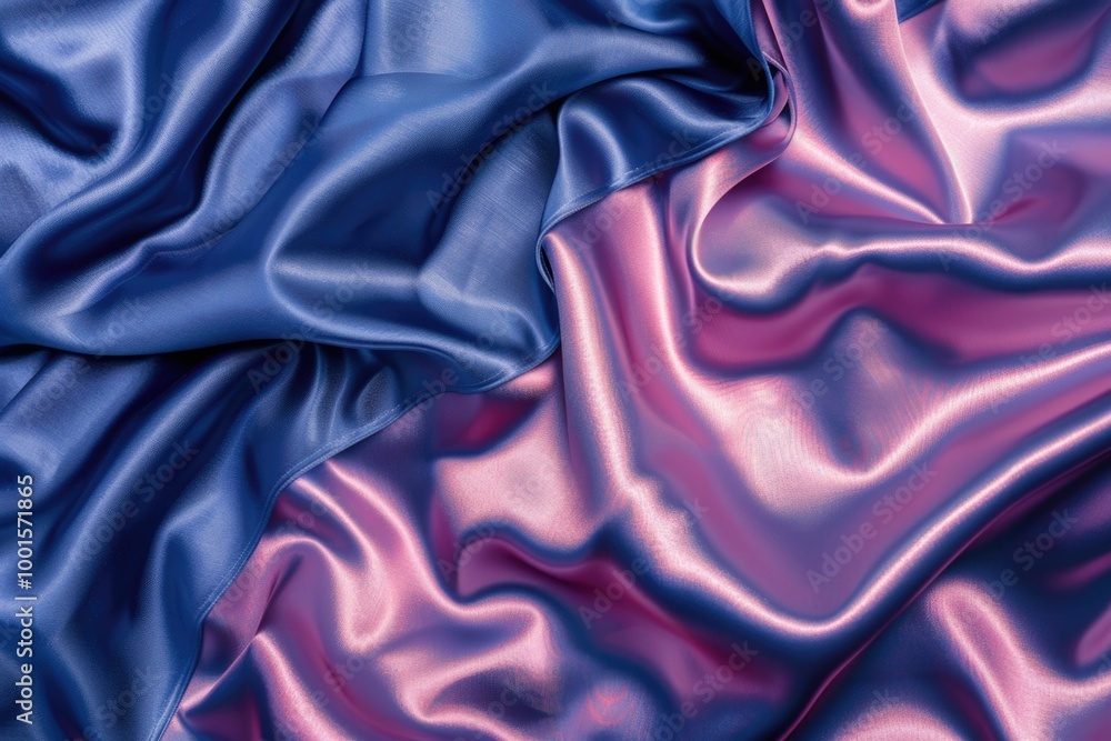 Fototapeta premium A detailed view of woven purple and blue fabric with intricate patterns