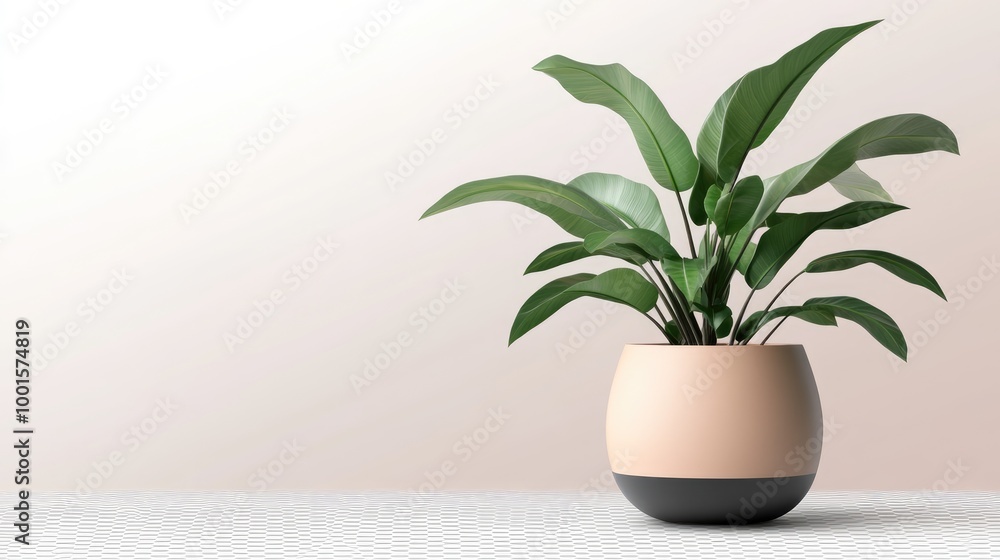 Stylish modern houseplant with unique pot and foliage, isolated on a transparent backdrop, creating a contemporary visual impact Stylish modern houseplant with unique pot and foliage, isolated on a transparent backdrop, creating a contemporary visual impact