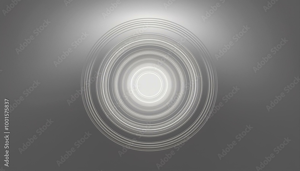 Fototapeta premium Circle light on gray background