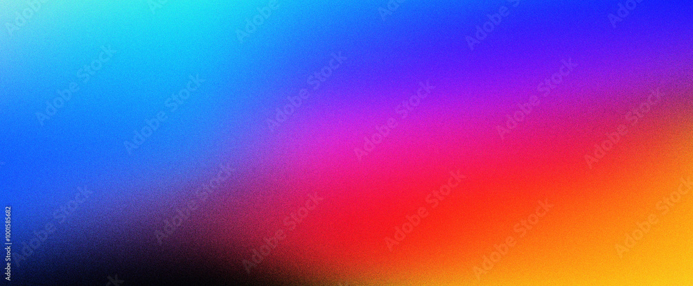 Obraz premium Blurred colored gradient grainy noise texture background for banner backdrop design, grainy noise grungy empty space, abstract glowing color wave backdrop 