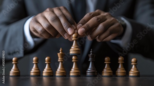 Wallpaper Mural strategic planning by a businessman for growth and development, increasing positive indicators and driving business success through performance management and opportunity execution Torontodigital.ca