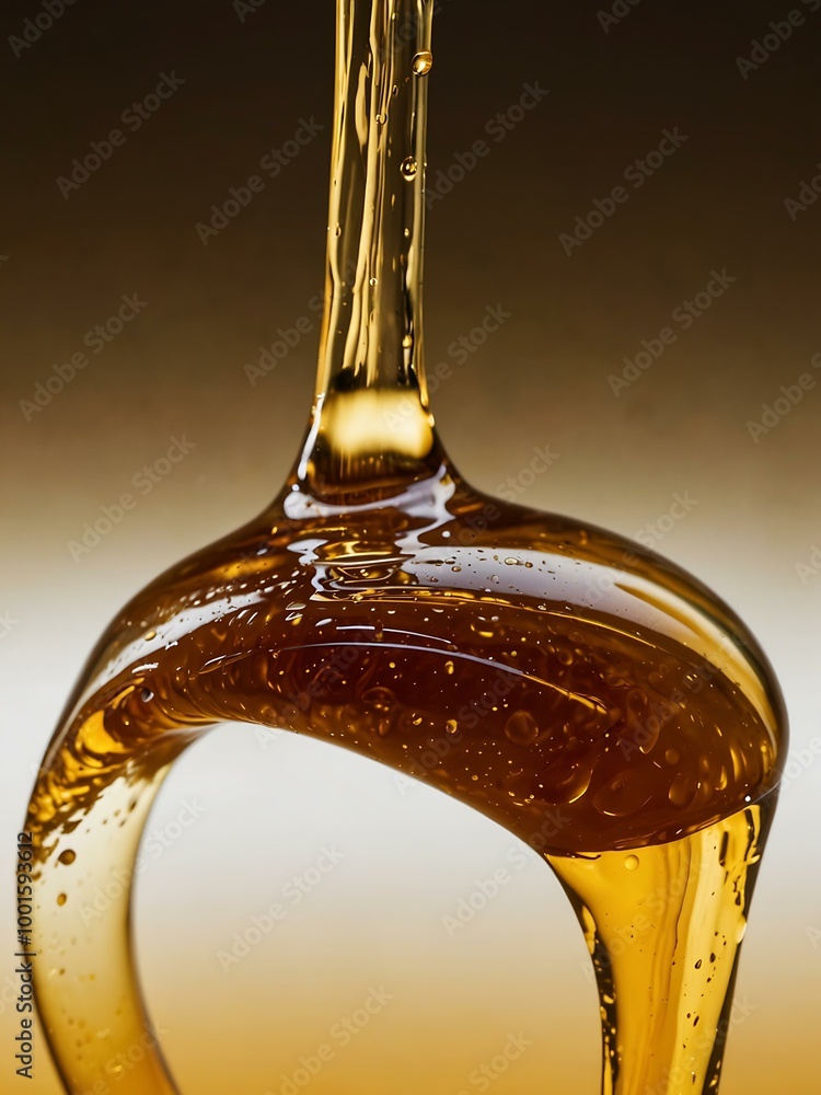 Golden honey drizzling in warm light. Golden honey drizzling in warm light.