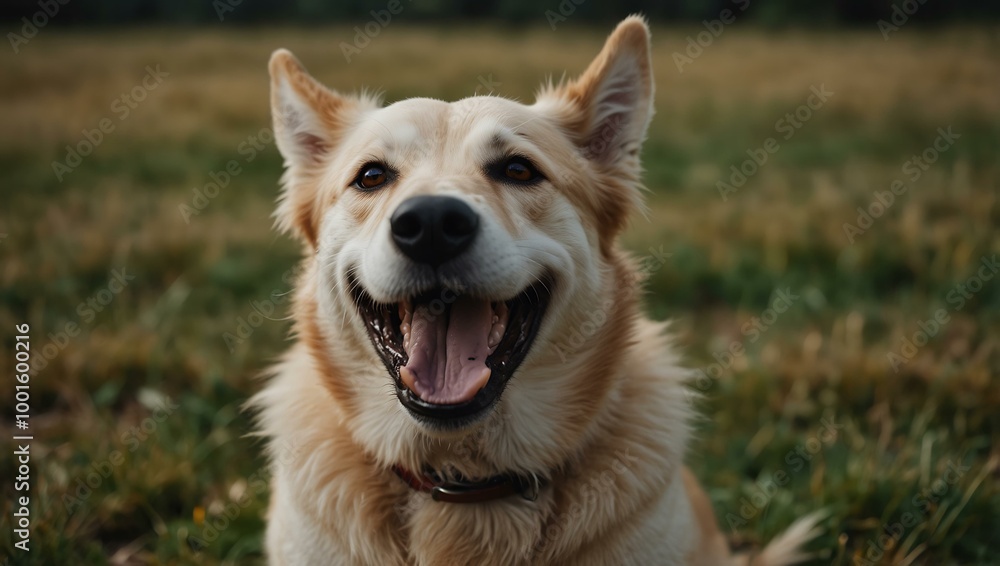 Happy dog. Happy dog.