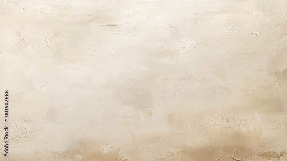 Obraz premium Beige painted wall texture with ample space for text or design, adding a touch of grunge to a simple and elegant style, ideal for modern home decor or architectural projects