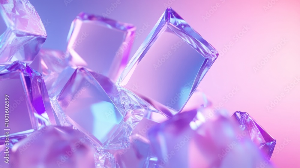 Crystals in Neon Light Crystals in Neon Light