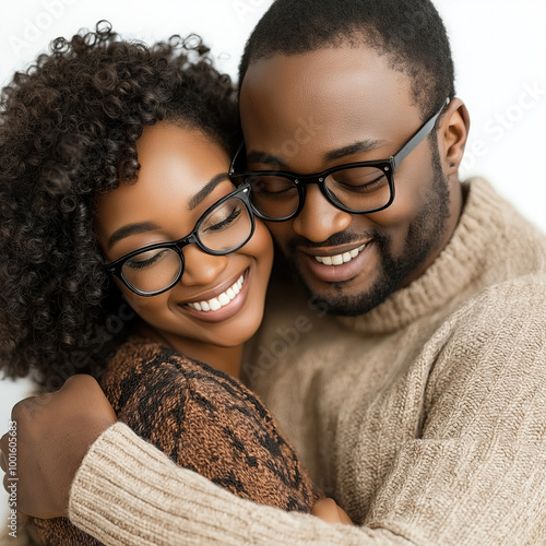 African American Couple Iso...