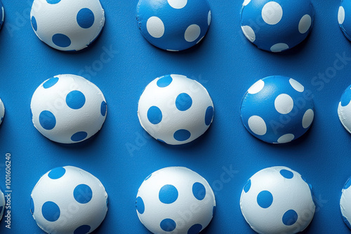 Blue Polka Dot Background