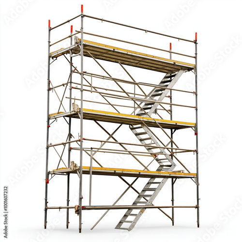 Construction Scaffold Isolated