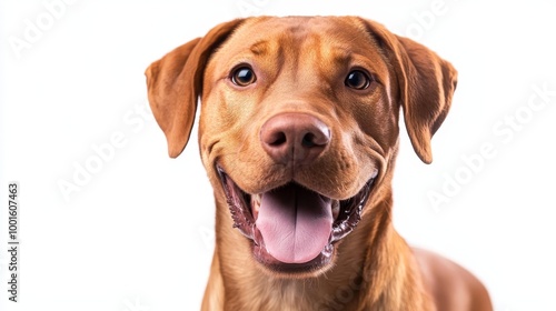 Wallpaper Mural Dog isolated on white background composition Torontodigital.ca