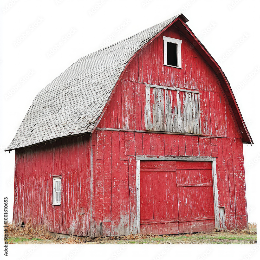Red Barn Isolated Red Barn Isolated