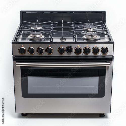 Stainless Steel Stove Isolated