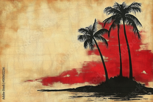 Tropical Grunge Background
