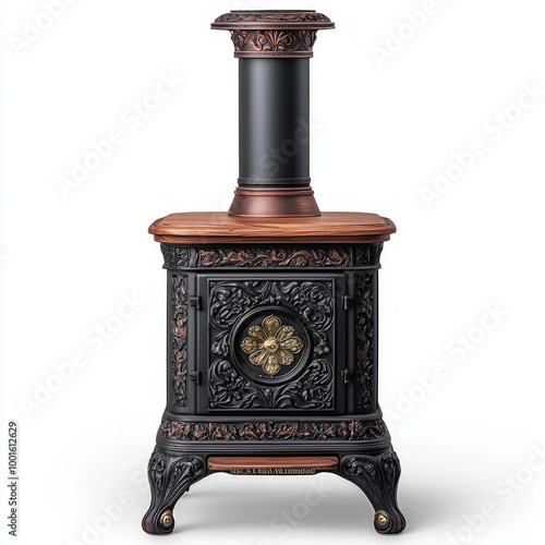 Wood Stove Isolated