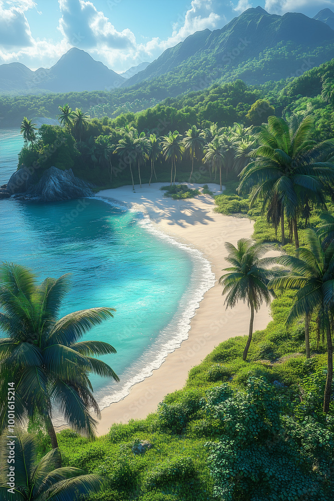 tropical island in the sea tropical island in the sea