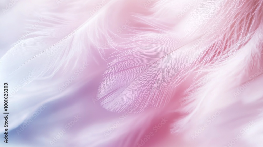 Fototapeta premium Soft and Delicate: A Close-Up of White Feathers