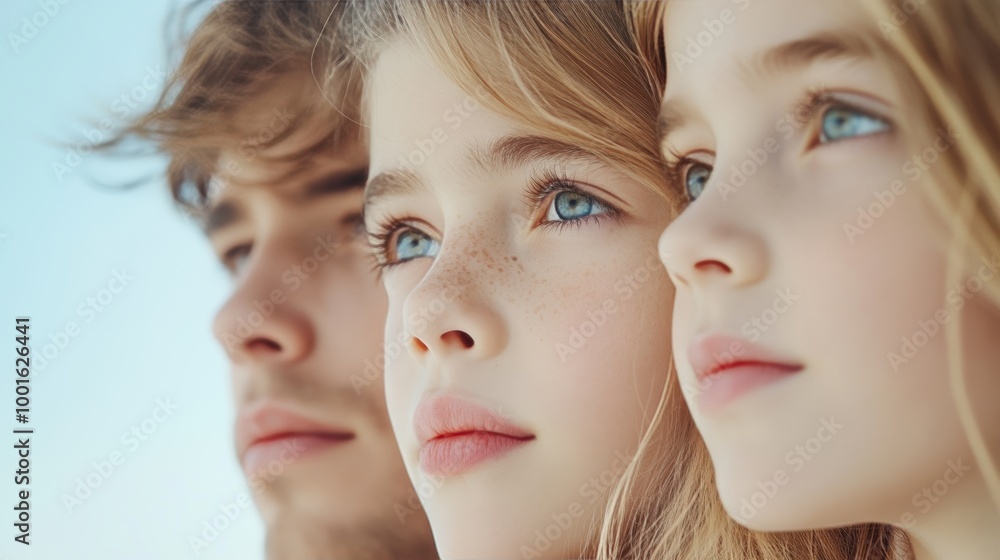 A portrait of a family with adopted children, emphasizing the love and acceptance that transcends biological bonds. A portrait of a family with adopted children, emphasizing the love and acceptance that transcends biological bonds.