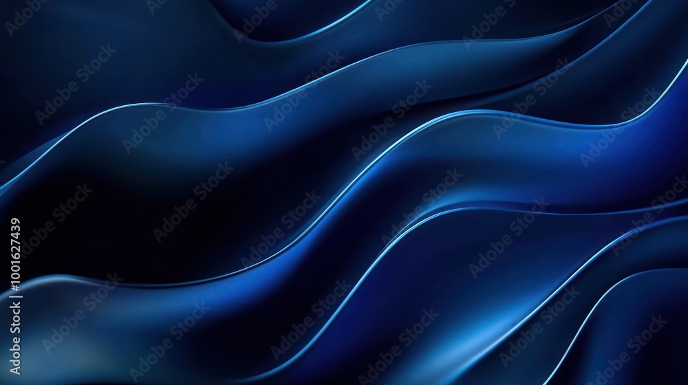Obraz premium Abstract Blue Waves