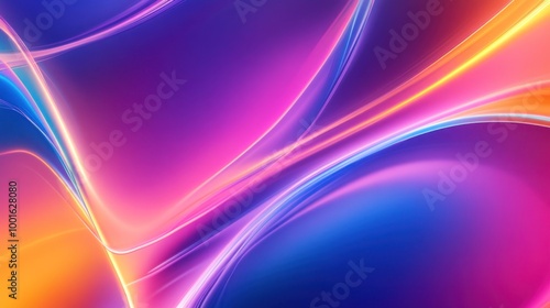 Abstract Colorful Background with Swirling Lines