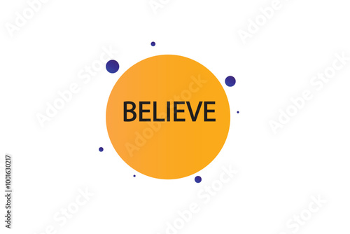 Printbutton web template,believe,bubble, banner label

