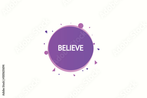 Printbutton web template,believe,bubble, banner label

