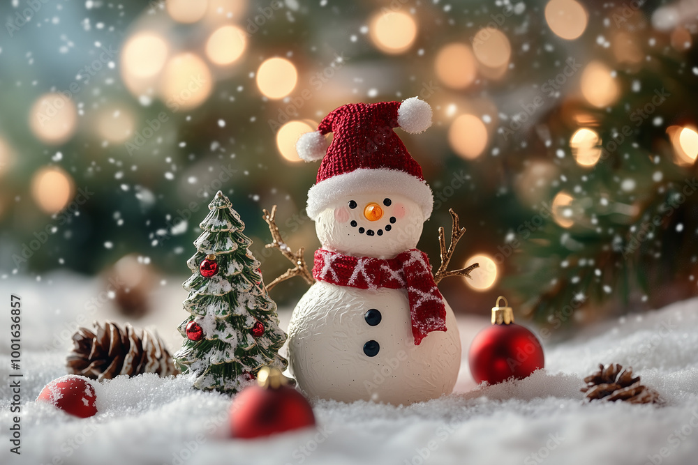 snowman and christmas tree snowman and christmas tree