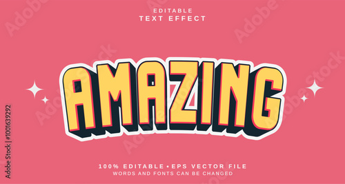Editable text style effect - Amazing text style theme.