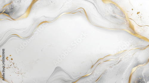 Elegant White and Gold Luxury Style Background