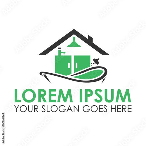 Kitchen bath and home renovation logo design