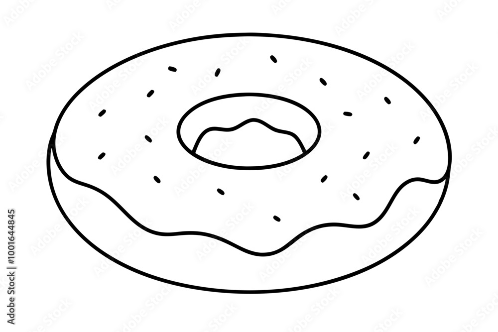 Simple curved lines donut vector minimalist modern design
Simple curved lines donut vector minimalist modern design