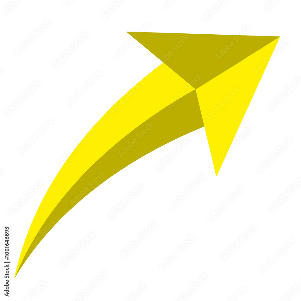 Fototapeta premium arrow icon, yellow arrow on white, yellow and white arrow, yellow arrow icon, yellow arrow sign, arrow, sign, icon, png of arrow, transparent, arrow sign, arrow design, yellow arrow with shadow