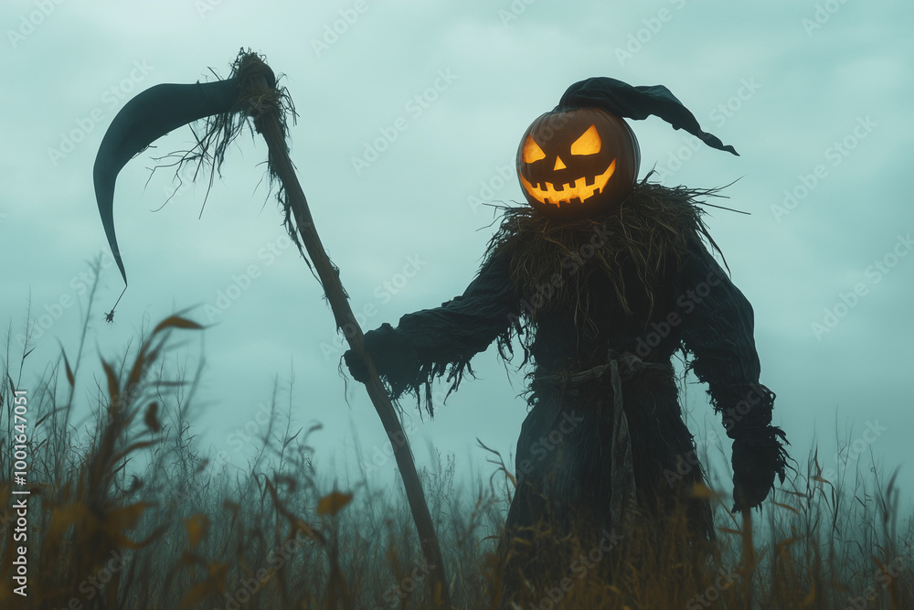 halloween pumpkin in the forest halloween pumpkin in the forest