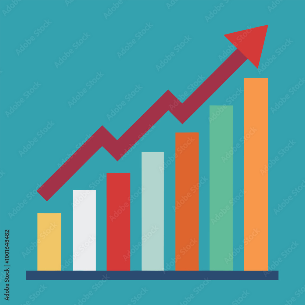 a graph showing upward trend a graph showing upward trend