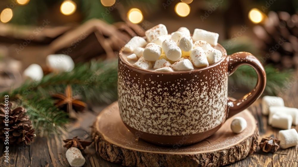 Cozy mug of hot cocoa with marshmallows. Hot Chocolate Cozy mug of hot cocoa with marshmallows. Hot Chocolate