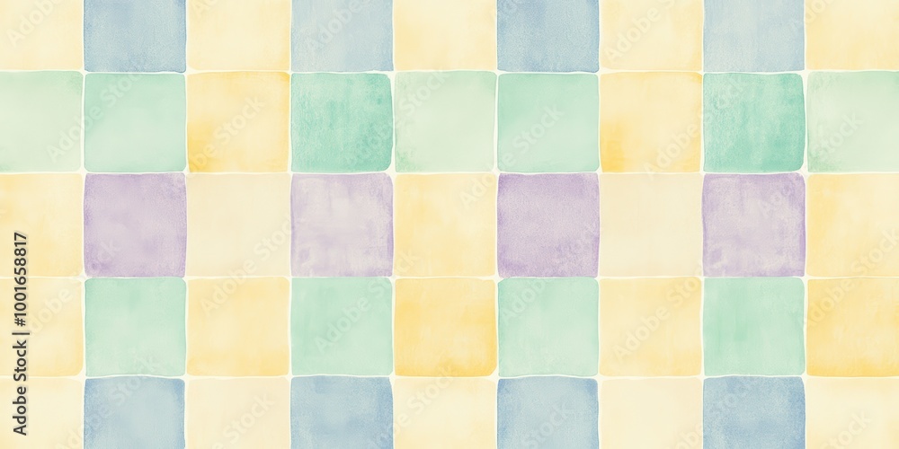 Soft Pastel Checkered Pattern in Light Colors Soft Pastel Checkered Pattern in Light Colors