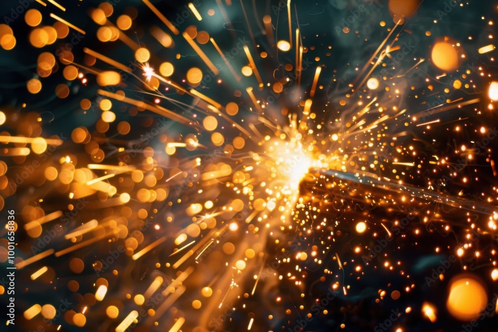 Obraz premium Skilled Welder at Work in the Workshop