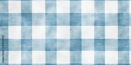 Wallpaper Mural Soft Blue and White Gingham Plaid Fabric Background Torontodigital.ca