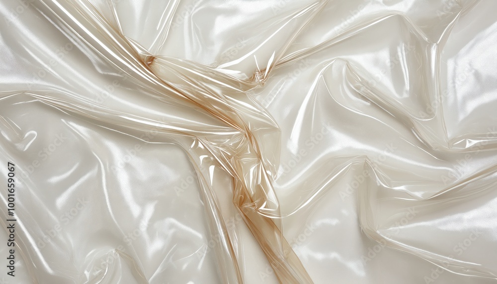 Transparent wrinkled plastic texture for creative design projects and packaging concepts Transparent wrinkled plastic texture for creative design projects and packaging concepts
