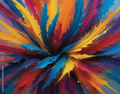 Wallpaper Mural abstract colorful background Torontodigital.ca