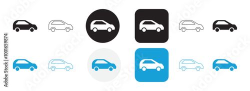 Transport car icon set design. Automotive traffic vector icons design illustration.