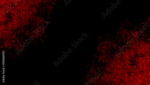 Cracked dark abstract watercolor hell spots and drip pattern in red black paranormal cracked background, apocalyptic horror wall scene background