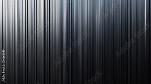  Black corrugated metal texture. Wall wooden vertical panels. Dark steel roof sheet. Wood siding for construction. 