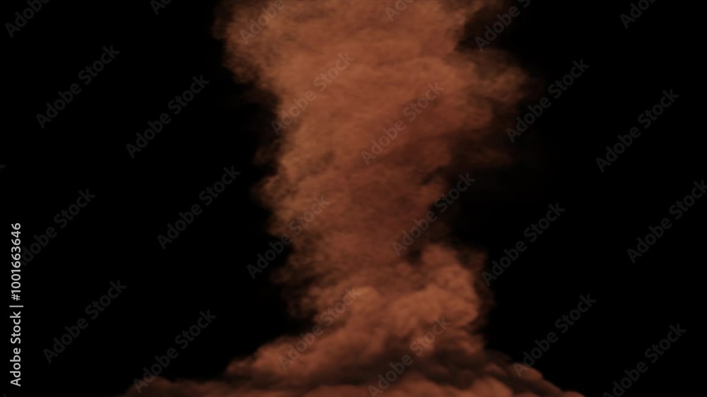 Dust Tornado twister spinning close view on transparent background
3d rendering of dust Tornado simulation with alpha channel (transparent background)
Dust Tornado twister spinning close view on transparent background
3d rendering of dust Tornado simulation with alpha channel (transparent background)
